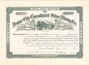 Denver City Consolidated Silver Mining Co. (Uncanceled)